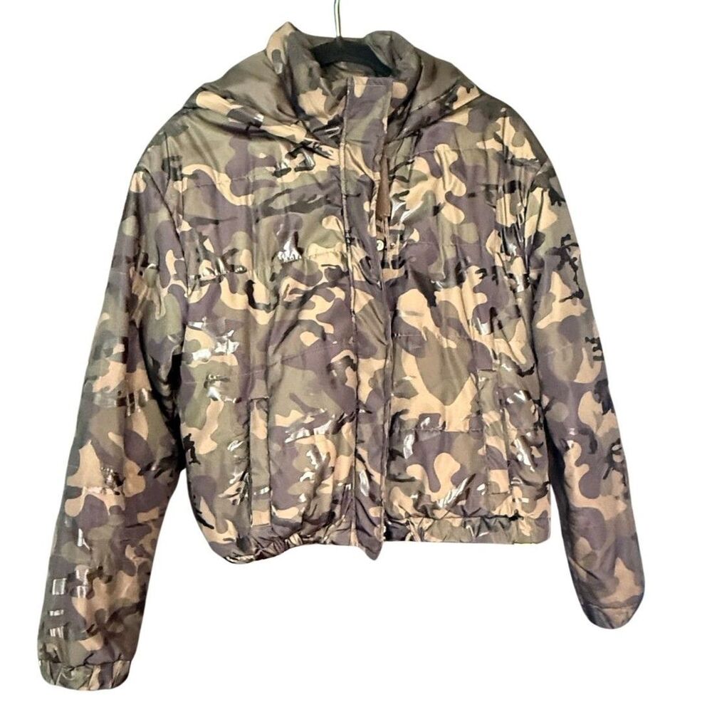 Ashley by 26 International Women’s Camouflage Puffer Jacket Size L Camo Coat - Picture 1 of 8